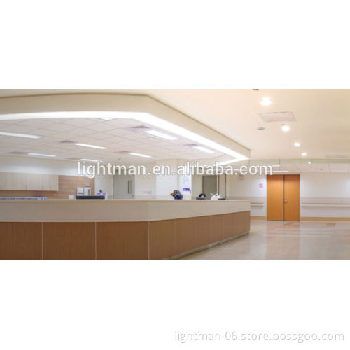 90lm/w 60W 1200x300 CCT Dimming LED Panel Light with Clips